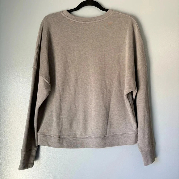 Fabletics Medium “Cute AF” Terry Stacey Pullover Sweatshirt Gray Camo - Picture 4 of 6